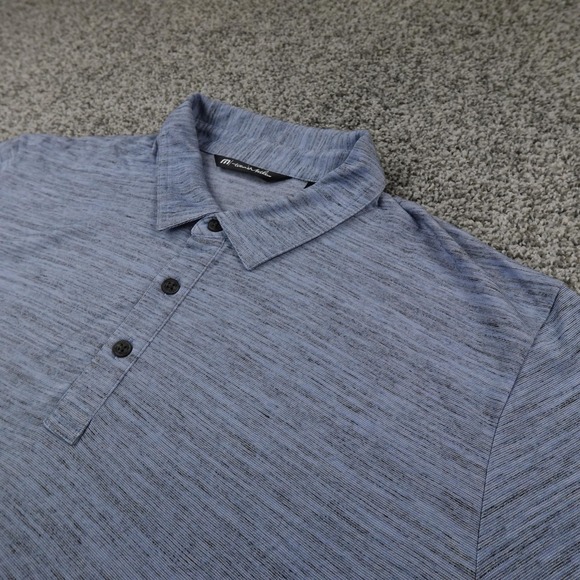 Travis Mathew Other - Travis Mathew Polo Shirt Mens XL Blue Heather Golf Performance Short Sleeve Knit